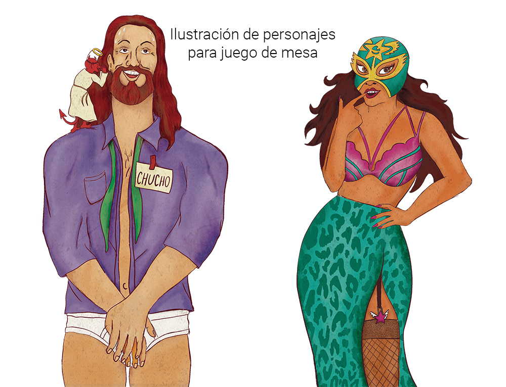 ilustración de personajes